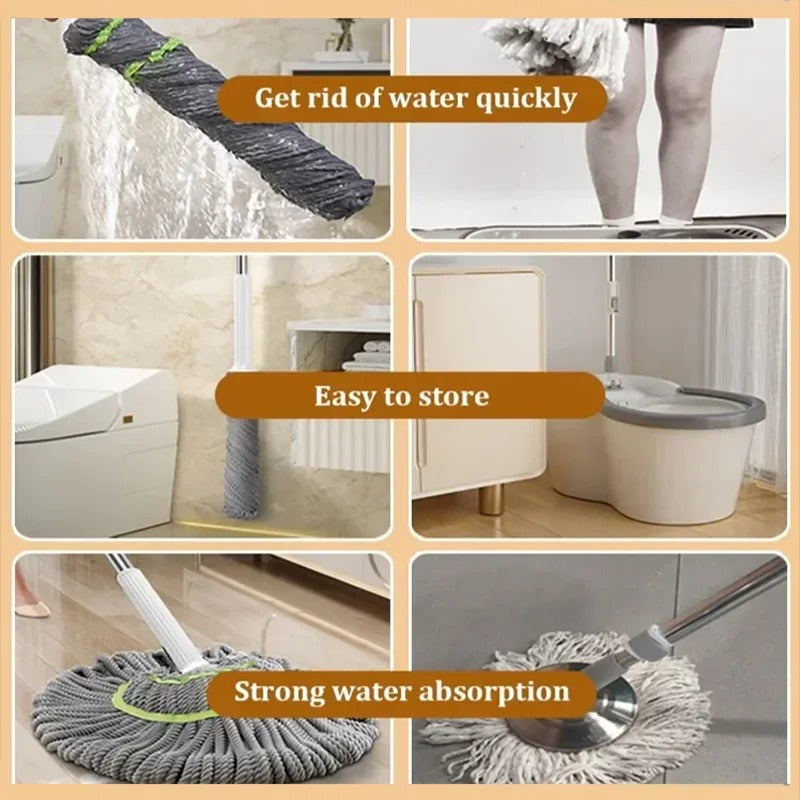 Magic Hand Free Self Twisting Mop