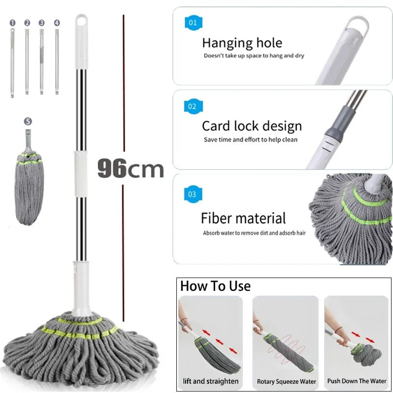 Magic Hand Free Self Twisting Mop